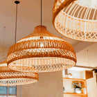 Artisanal Rattan Dome Pendant Lamp
