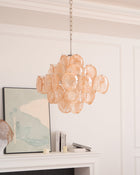 Aurelia Apricot Murano Glass Chandelier