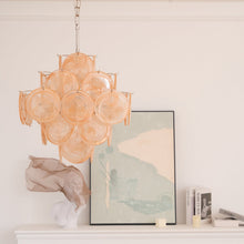 Aurelia Apricot Murano Glass Chandelier