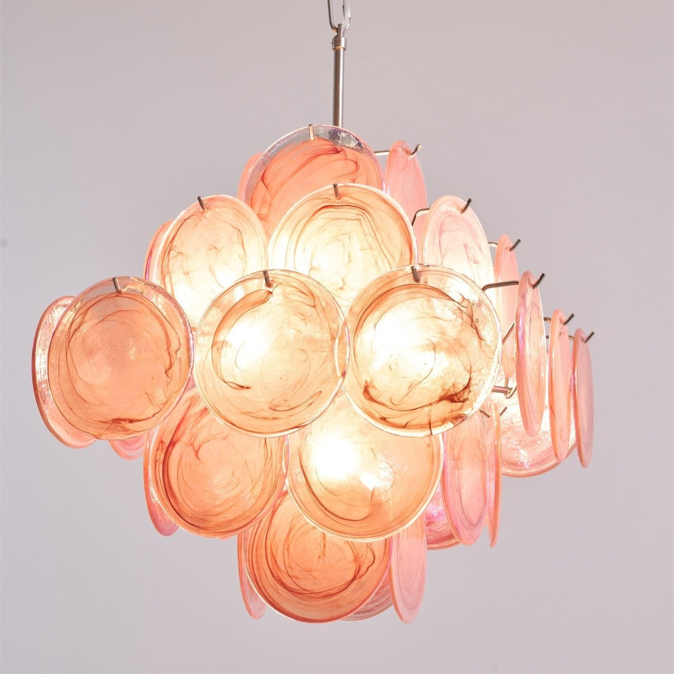 Aurelia Pink Murano Glass Chandelier