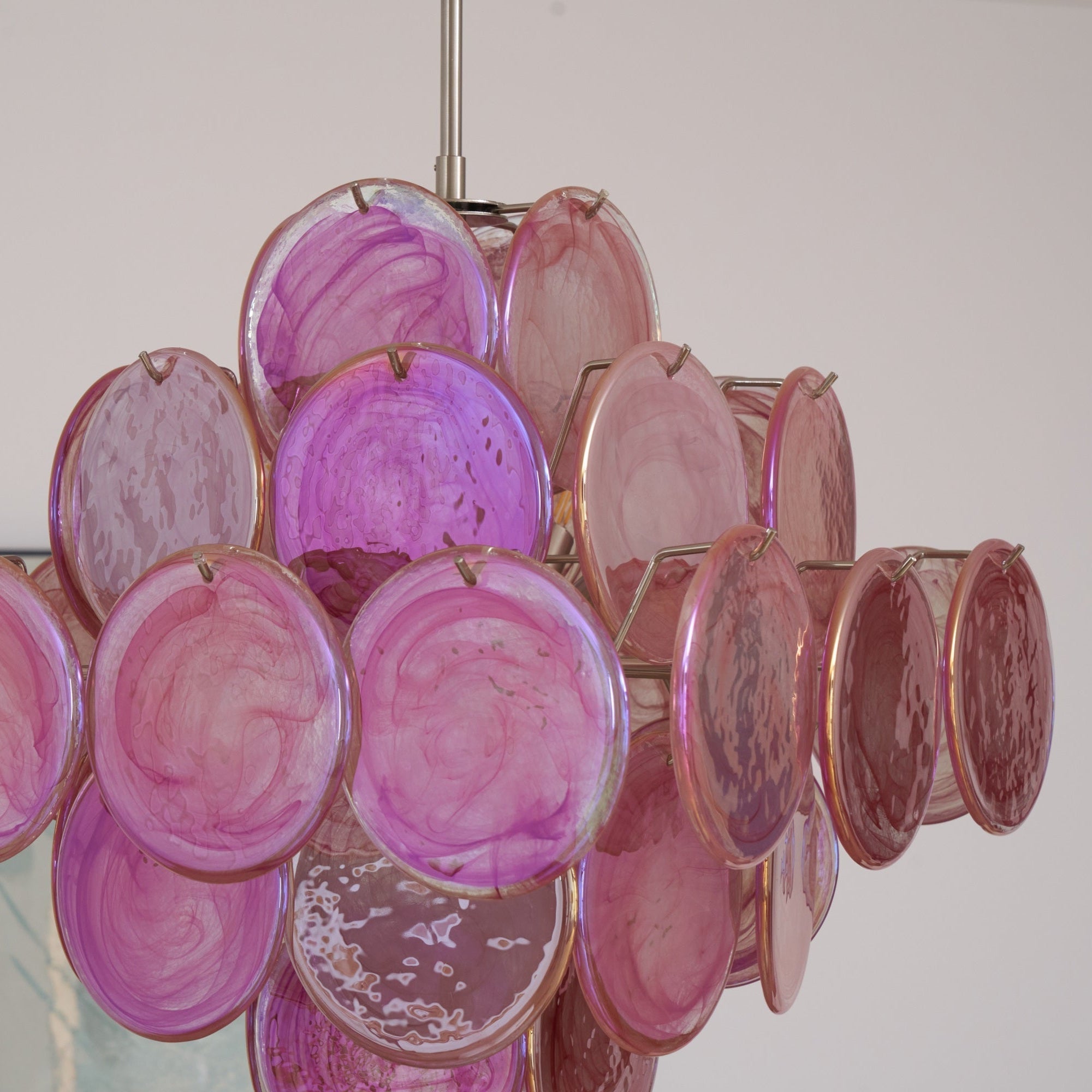 Aurelia Pink Murano Glass Chandelier