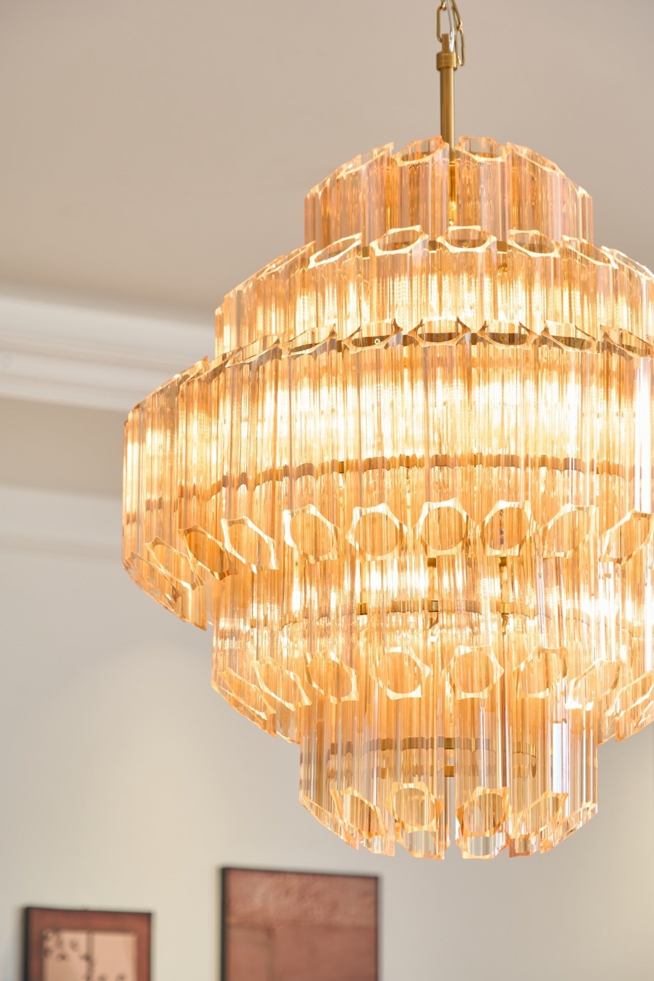 Aurum Cascade Murano Chandelier