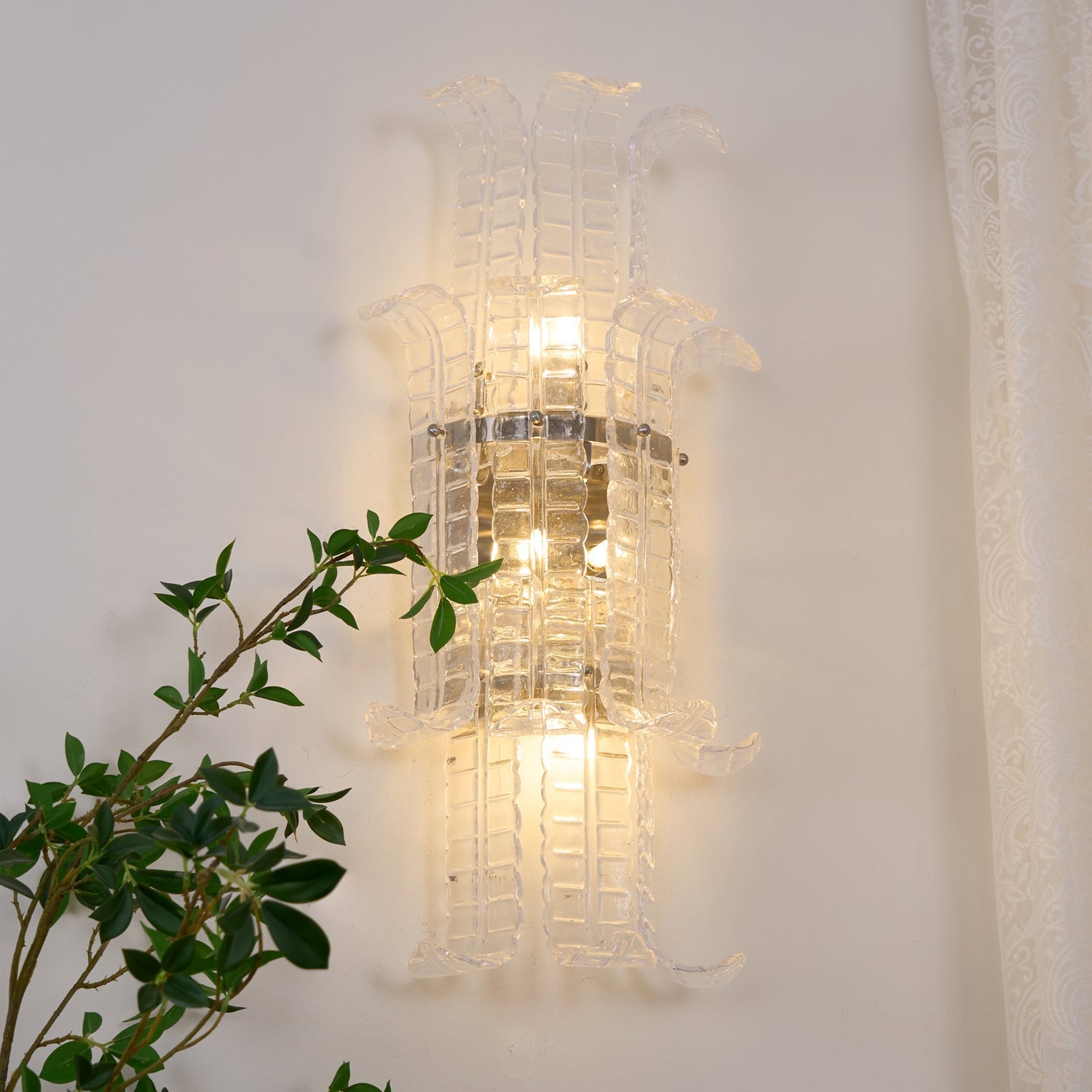Aveline Murano Glass Wall Sconce
