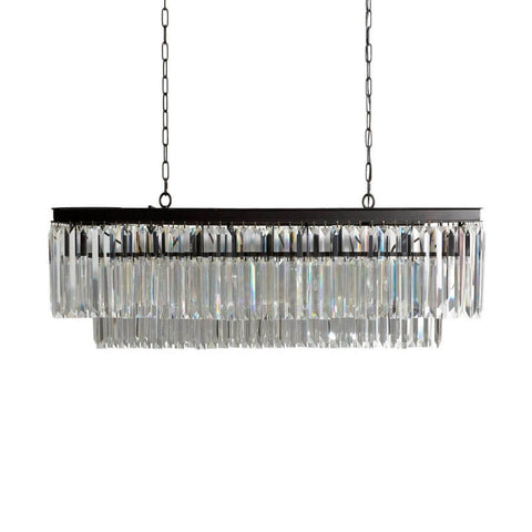 Ryan Tiered Rectangular Chandelier 49''W