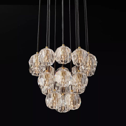 Crespo Round Cluster Chandelier 19''