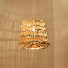 Bamboo Spiral Pendant Lamp