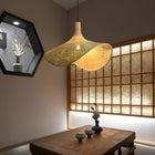 Rattan Weave Hat Pendant Light