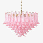 Blush Pink Glass Murano Chandelier