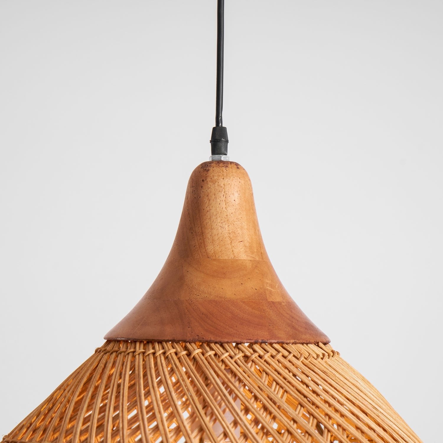 Braided Rattan Pendant Lamp