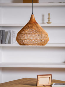 Braided Rattan Pendant Lamp