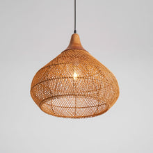 Braided Rattan Pendant Lamp