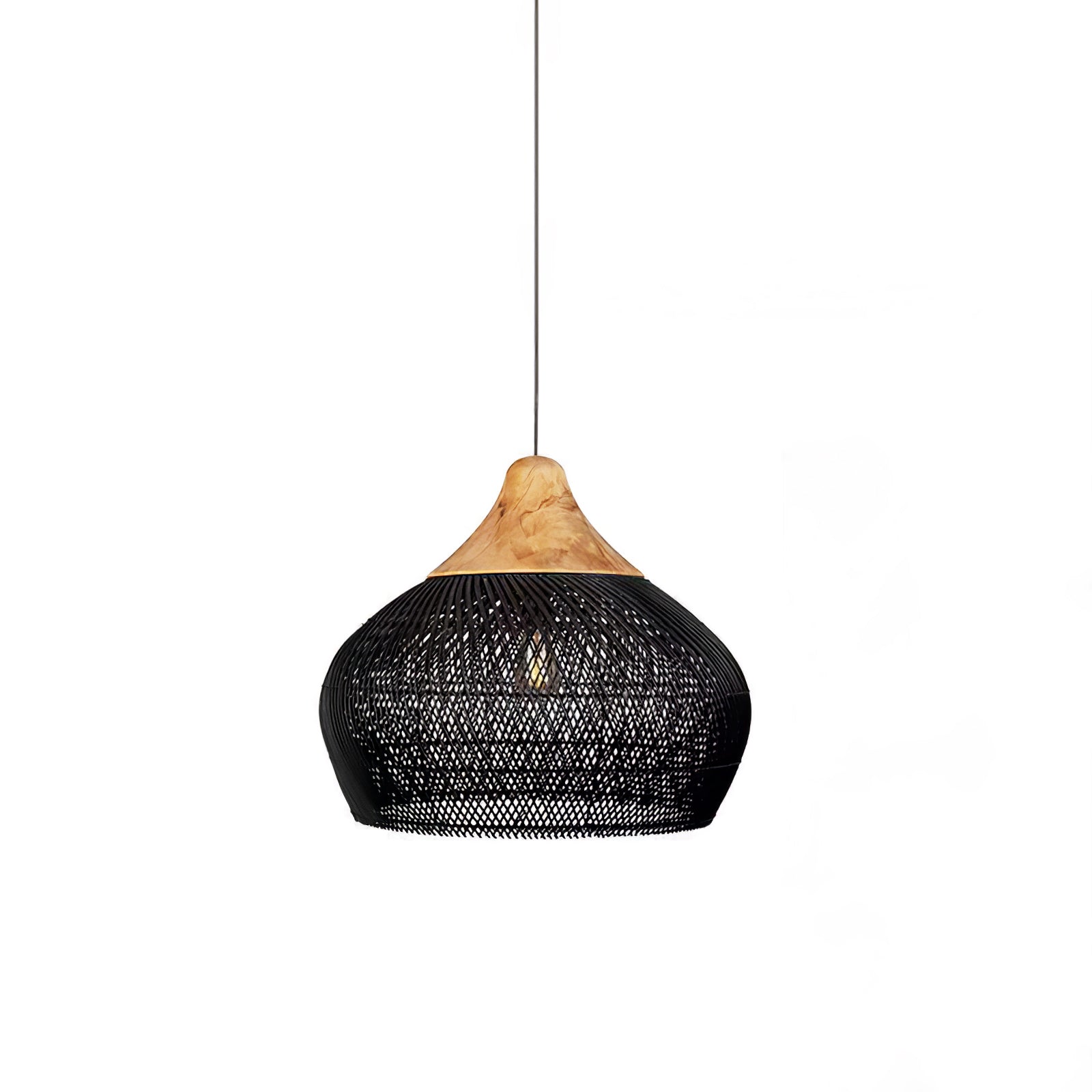 Braided Rattan Pendant Lamp
