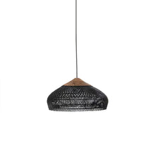 Braided Rattan Swag Pendant Lamp