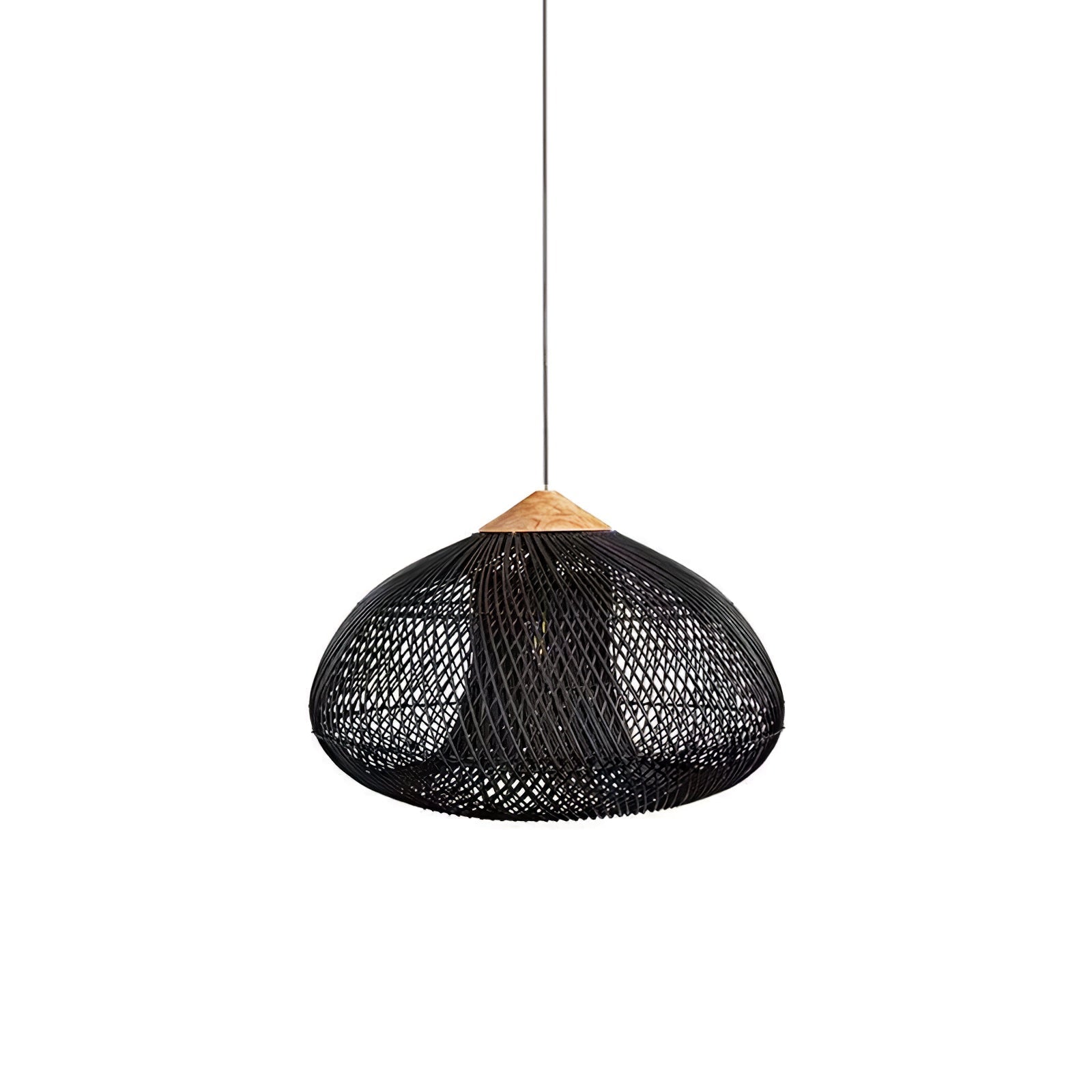 Braided Rattan Pendant Lamp