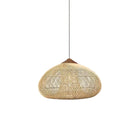 Braided Rattan Swag Pendant Lamp