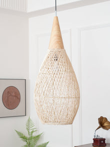 Braided Rattan Pendant Lamp