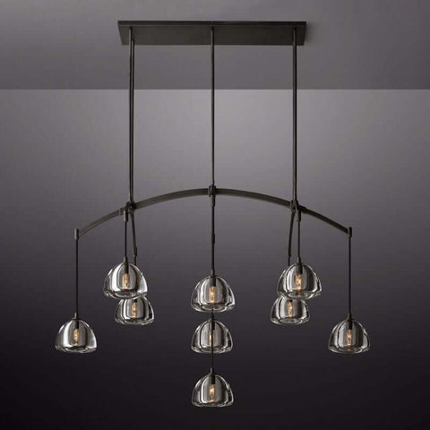 Dimple Linear Chandelier 54"