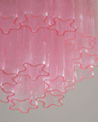 Fiora Pink Murano Glass Ceiling Lamp