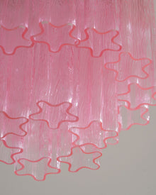 Fiora Pink Murano Glass Ceiling Lamp