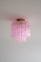 Fiora Pink Murano Glass Ceiling Lamp