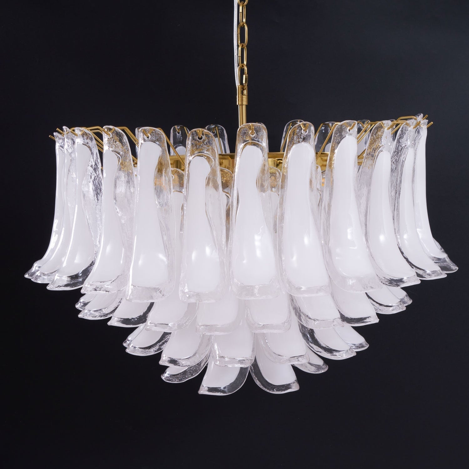 Fiora Pink Glass Chandelier