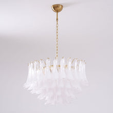 Fiora Pink Glass Chandelier