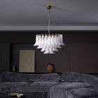 Fiora Pink Glass Chandelier