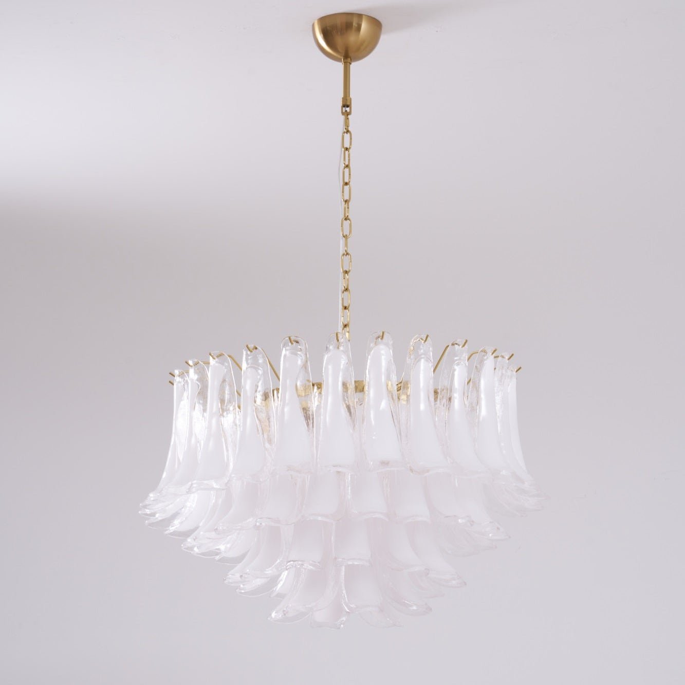Fiora Pink Glass Chandelier