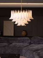 Fiora Pink Glass Chandelier