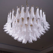 Fiora Pink Glass Chandelier
