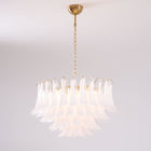 Fiora Pink Glass Chandelier