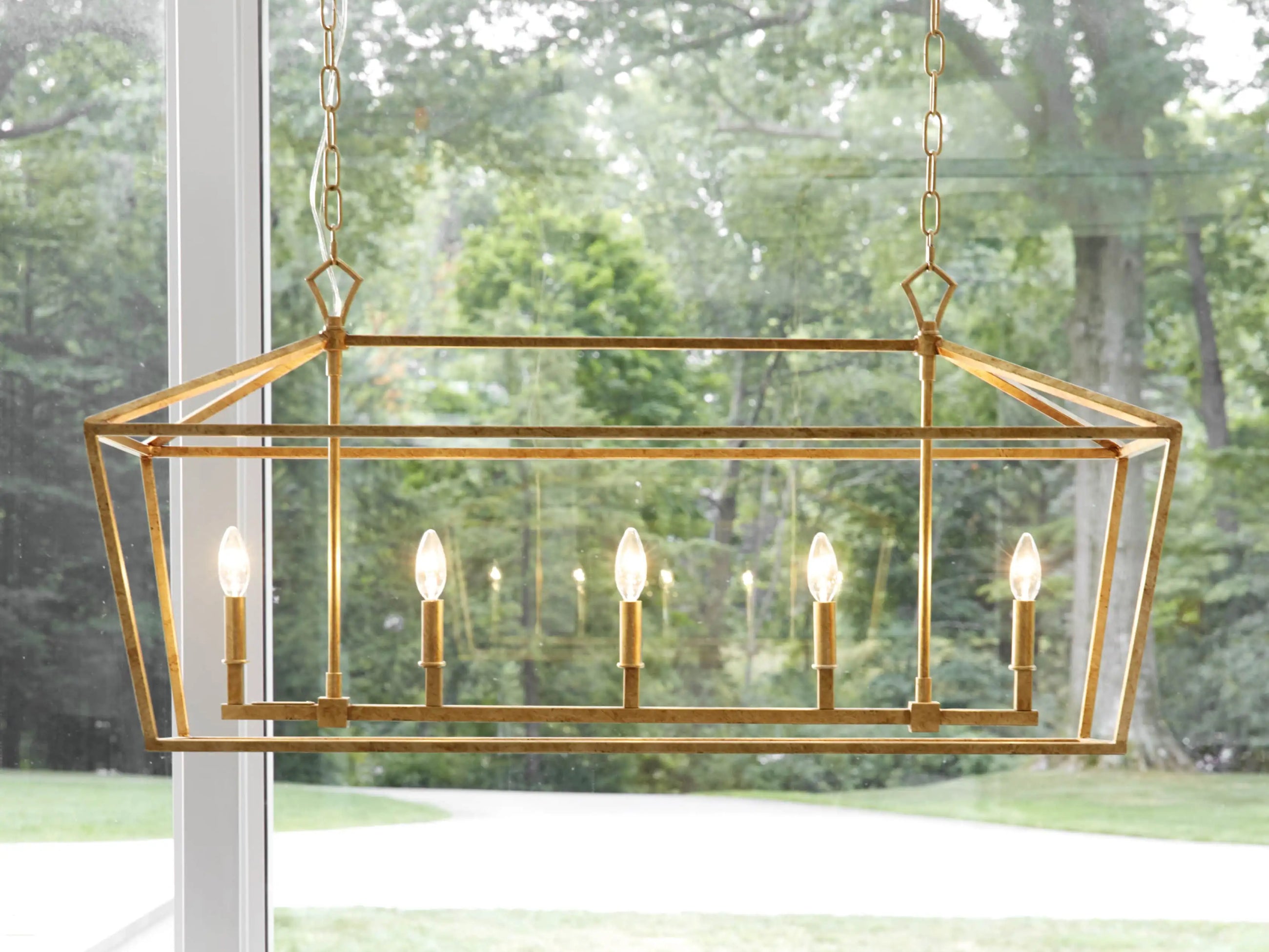 Garnet 41" Rectangular Chandelier