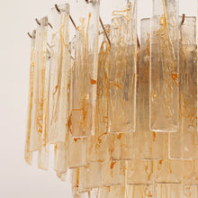 Golden Amber Murano Glass Chandelier