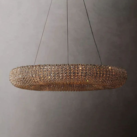 Halo Crystal Round LED Chandelier 41''