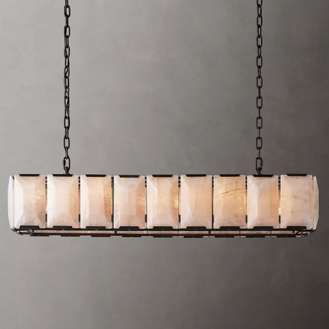 Harley Calcite Rectangle Chandelier 61''