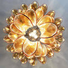 Amber Murano Glass Petals Chandelier