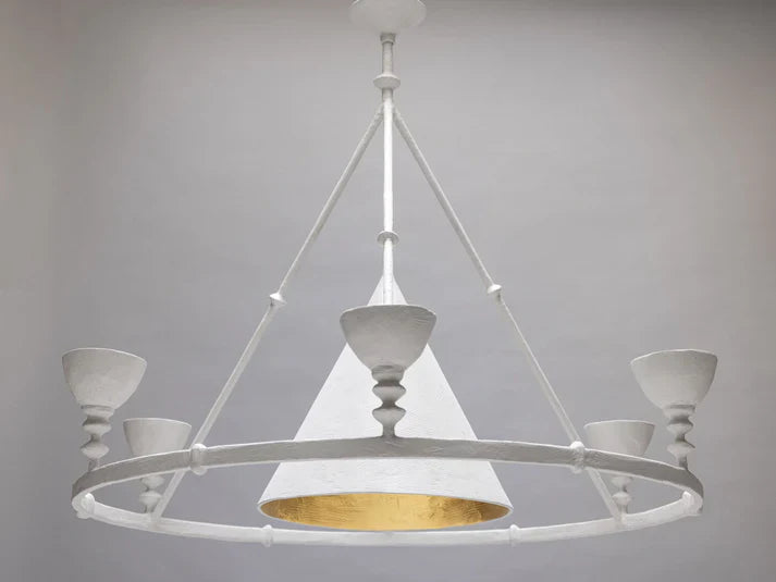 Olympia Chandelier - White Plaster