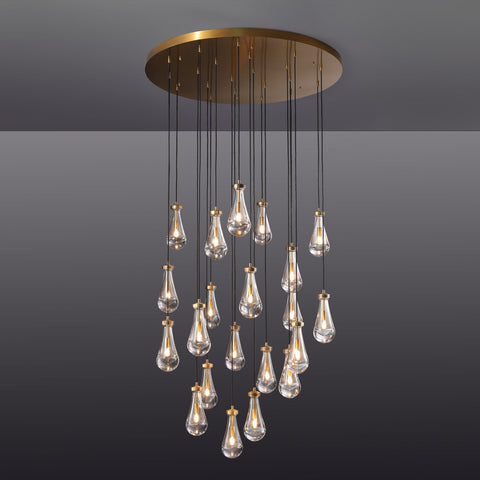 Raindrop Round Chandelier 47''