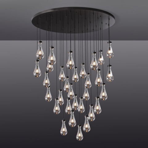 Raindrop Round Chandelier 60''