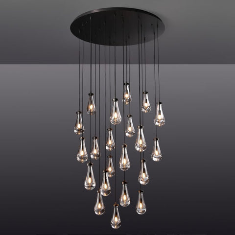 Raindrop Round Chandelier 47''