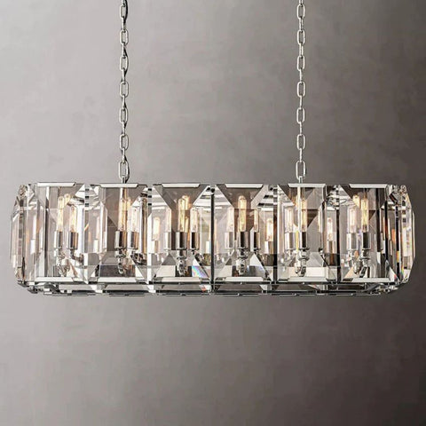 Harley Crystal Rectangular Chandelier 42''