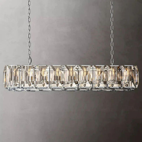 Harley Crystal Rectangular Chandelier 61''
