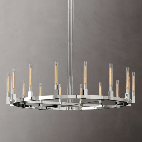 Cannel Round Chandelier 72''