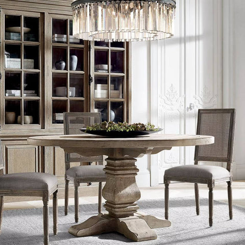 Ryan Round Triangular Crystal Chandelier 32"D