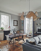 Screen Cannage Pendant Swag Light