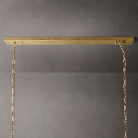 Ryan Tiered Rectangle Triangular Crystal  Chandelier 59"W