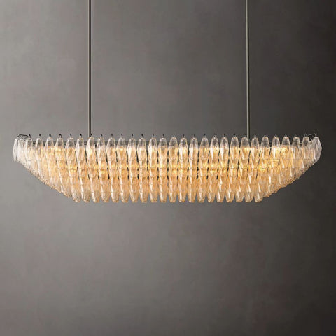 Tara Rectangle Tiered Chandelier 74''W