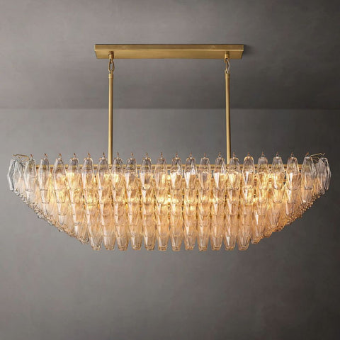 Tara Rectangle Tiered Chandelier 54''W