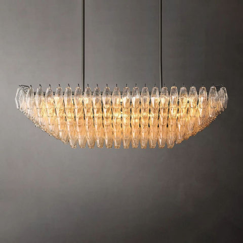 Tara Rectangle Tiered Chandelier 54''W