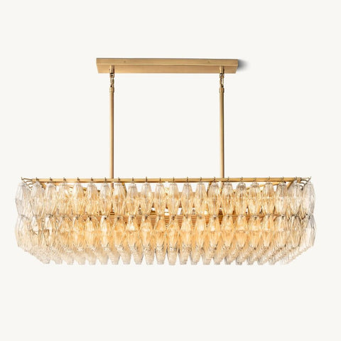 Tara Rectangle Single Chandelier 54''W